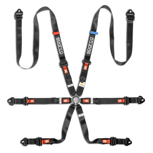 2026 Sparco Pro H-9 Endurance, FIA 6-точков колан 2 инча