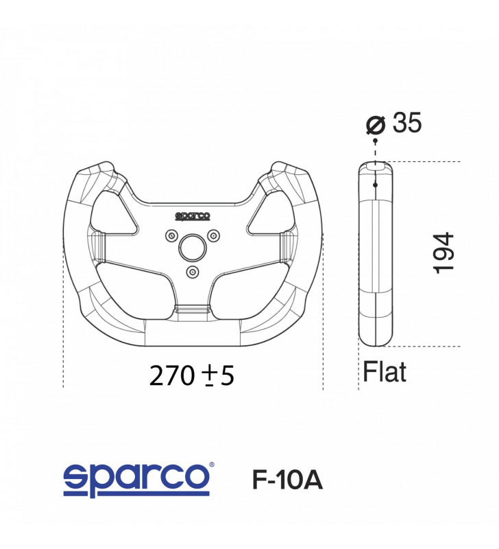 Sparco F-10 A, FIA Racing Steering Wheel