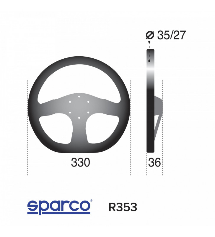 Sparco R353, FIA Racing Steering Wheel