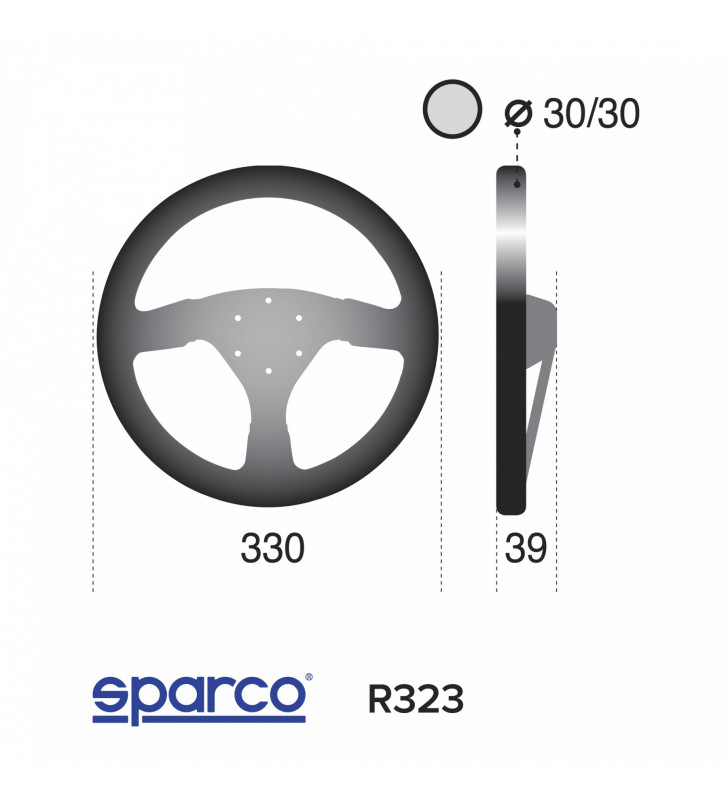 Sparco R323, FIA Racing Steering Wheel