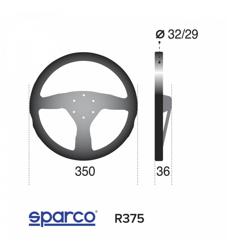 Sparco R375, FIA Racing Steering Wheel