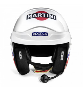 FIA Sparco Air Pro RJ-5i Martini Racing, Open Racing Helmet, Logo Design