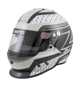 2025 Zamp RZ 65D Black/Gray, Karting Helmet