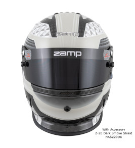 2022 Zamp RZ 65D Black/Gray, Karting Helmet