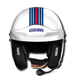 2024 Sparco RJ-i Martini Racing Stripes Design, FIA Open Face Helmet