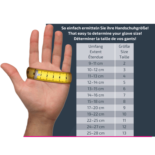 Size chart for product 279