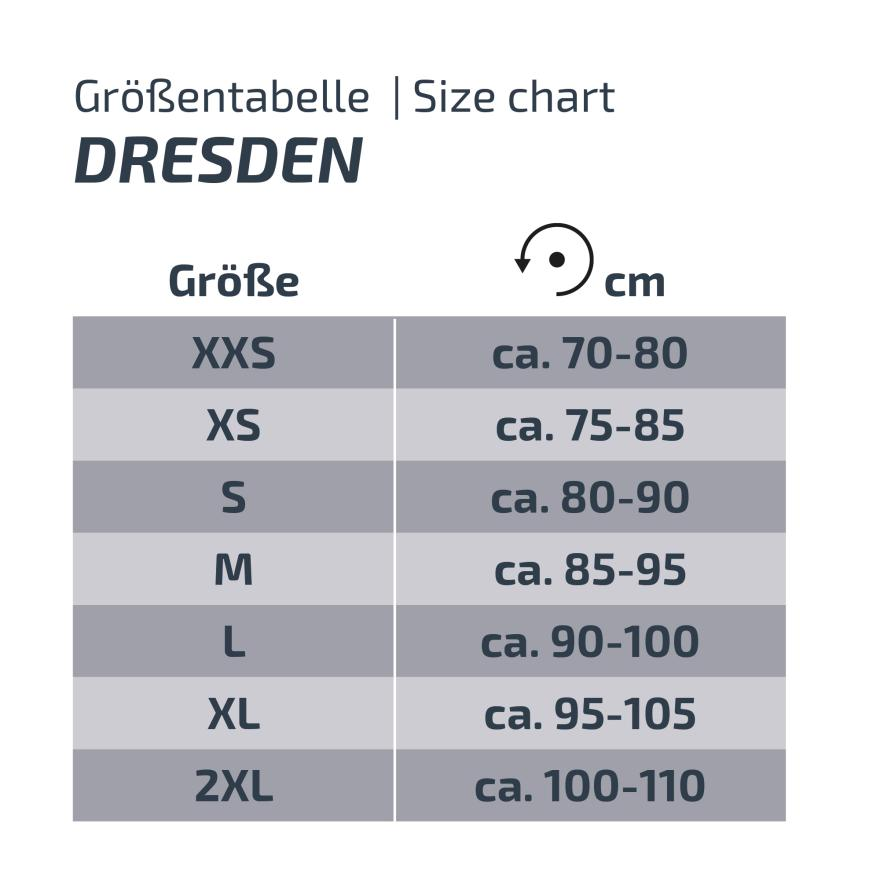 Size chart for product 48
